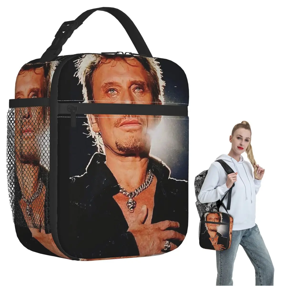 Изолированная сумка для обеда Rock Johnny Hallyday для женщин и детей, портативные коробки для еды, термосумка для ланча
Изолированная сумка для обеда Rock Johnny Hallyday для женщин и детей, портативные коробки для еды, термосумка для ланча