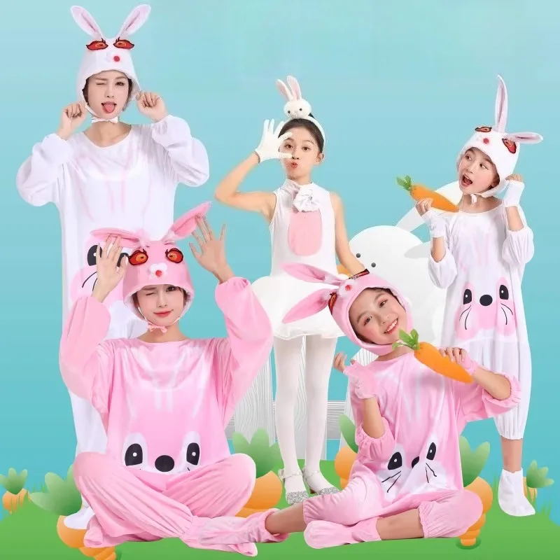 Boys Girls Bunny Cosplay Costume Animals Cute Rabbit Performance Wear Carnival Halloween Easter Stage Performance Outfit
Boys Girls Bunny Cosplay Costume Animals Cute Rabbit Performance Wear Carnival Halloween Easter Stage Performance Outfit