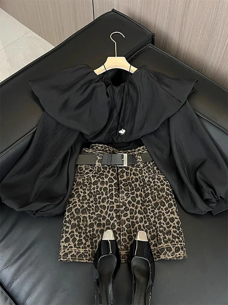 Unique Beautiful Early Spring Black Shirt Two-Piece Set Women's Fashion 2025 New Arrival Elegant Chinoiserie Style Ensemble
Unique Beautiful Early Spring Black Shirt Two-Piece Set Women's Fashion 2025 New Arrival Elegant Chinoiserie Style Ensemble