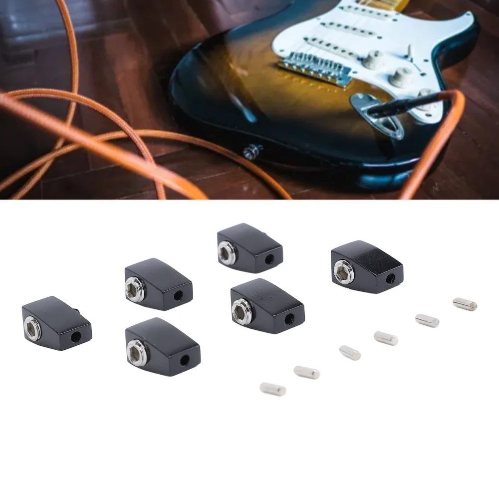 6PCS Metal Guitar String Locking Nut Black/Silver With Pins And Wrench Split Type Bridge Lock Headless Electric Guitar Parts
6PCS Metal Guitar String Locking Nut Black/Silver With Pins And Wrench Split Type Bridge Lock Headless Electric Guitar Parts
