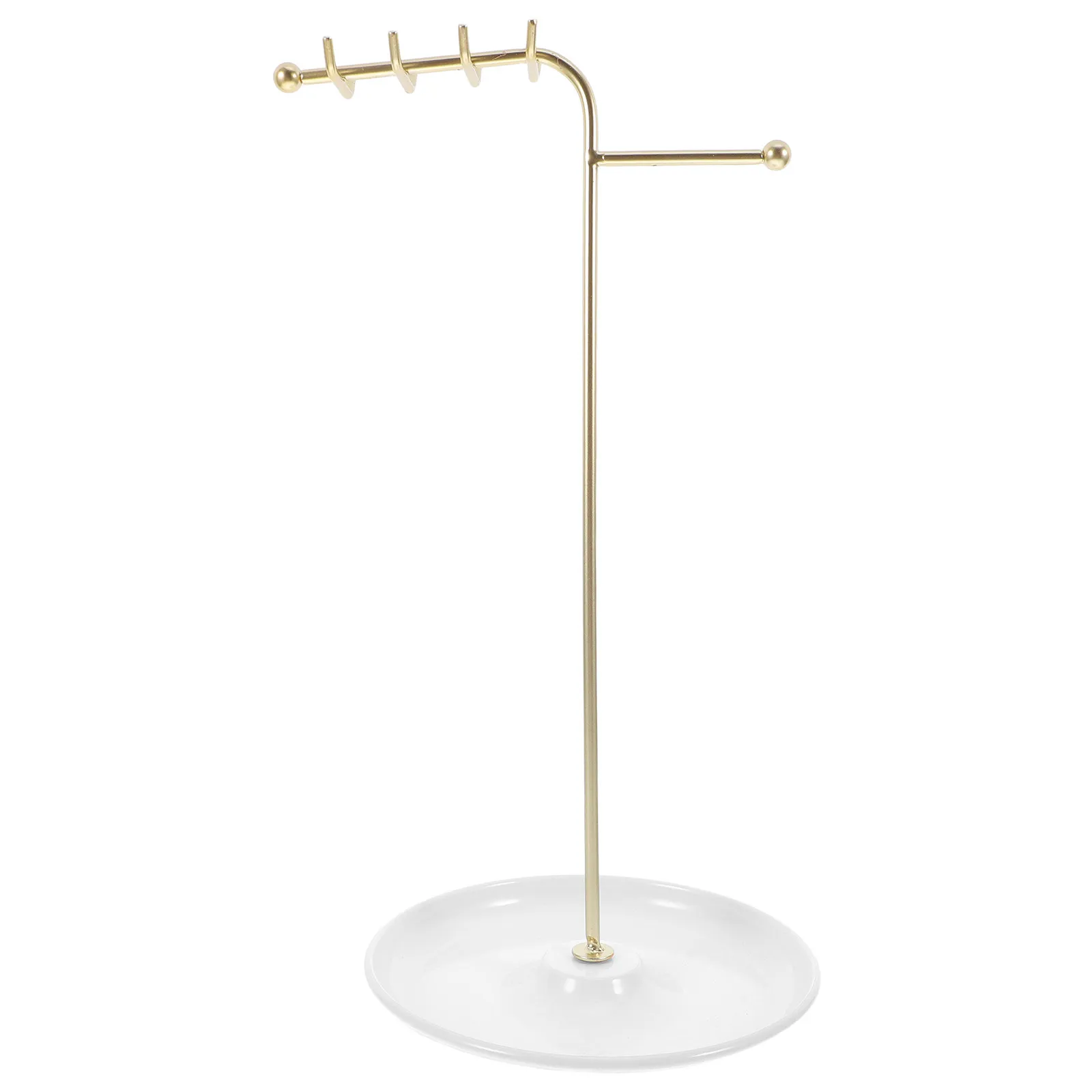 T Shaped Necklace Holder Minimalist Metal Jewelry Stand with Tray for Necklaces Earrings Organizing Space Saving Vanity Desk
T Shaped Necklace Holder Minimalist Metal Jewelry Stand with Tray for Necklaces Earrings Organizing Space Saving Vanity Desk