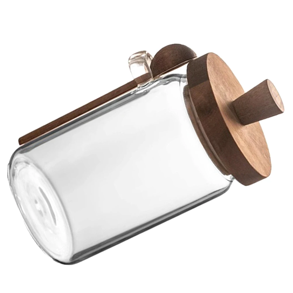 Glass Sealed Jar Wood Lid Airtight Storage Coffee Beans Loose Tea Coffee Sugar Canister Kitchen Use Glass Sealed Jar 
Glass Sealed Jar Wood Lid Airtight Storage Coffee Beans Loose Tea Coffee Sugar Canister Kitchen Use Glass Sealed Jar