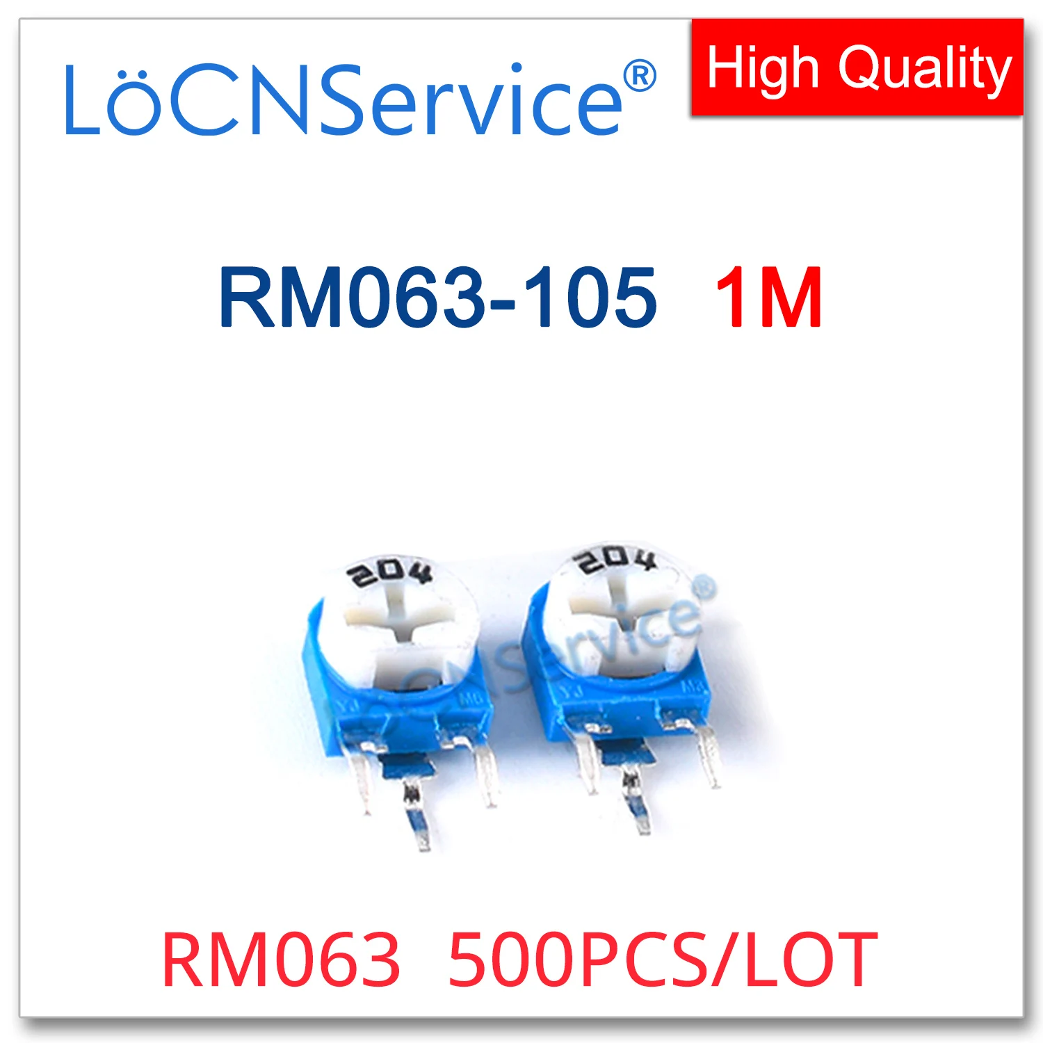 LoCNService 500 шт. RM063 RM063-105 1M 105 Триммер Потенциометр, сделано в Китае, высокое качество
LoCNService 500 шт. RM063 RM063-105 1M 105 Триммер Потенциометр, сделано в Китае, высокое качество