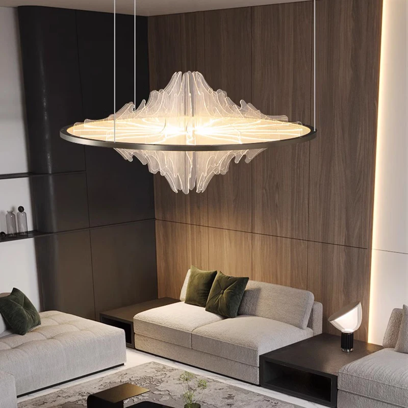 New Style Modern Art Light Luxury Ceiling Chandeliers, Round Acrylic Design, Bedroom Living Room Lighting, Dimmable
New Style Modern Art Light Luxury Ceiling Chandeliers, Round Acrylic Design, Bedroom Living Room Lighting, Dimmable
