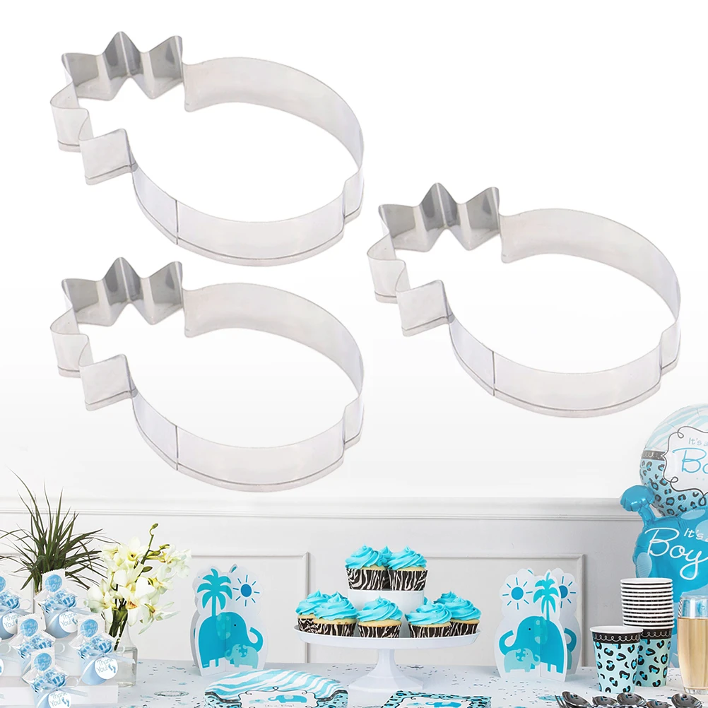 3 Pcs Pineapple Cookie Mold Stainless Steel Baking Cake Fondant DIY Dessert Molds Shape Chocolate Easy Clean Non Stick
3 Pcs Pineapple Cookie Mold Stainless Steel Baking Cake Fondant DIY Dessert Molds Shape Chocolate Easy Clean Non Stick