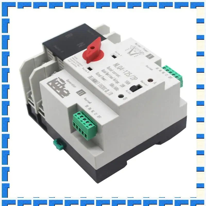 ABNG Din Rail 2P ATS Dual Power Automatic Transfer Switch Selector Switches Uninterruptible Millisecond Power Generator Easy Ins
ABNG Din Rail 2P ATS Dual Power Automatic Transfer Switch Selector Switches Uninterruptible Millisecond Power Generator Easy Ins