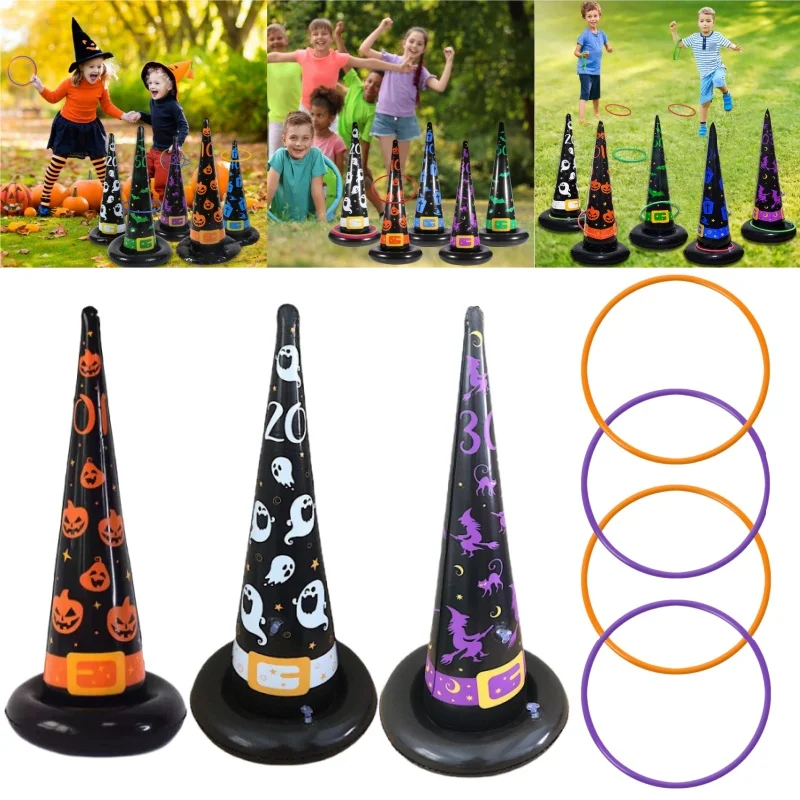 Halloween Ring Toss Games Inflatable Witch Hat Ring Toss Games for Kids Adults Halloween Party Favor Indoor Outdoor Games
Halloween Ring Toss Games Inflatable Witch Hat Ring Toss Games for Kids Adults Halloween Party Favor Indoor Outdoor Games