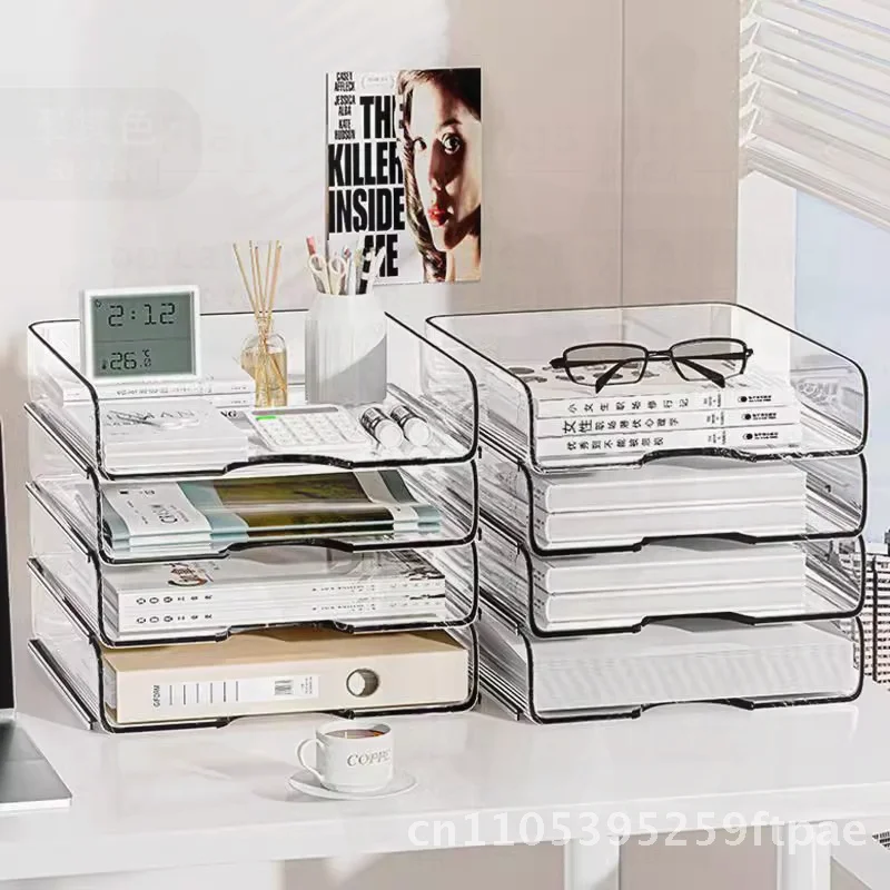 Acrylic Transparent Desktop File Storage Rack Office Desk Organizer Extra Wide Extra Thick Version for Stationery Mobile Phone
Acrylic Transparent Desktop File Storage Rack Office Desk Organizer Extra Wide Extra Thick Version for Stationery Mobile Phone