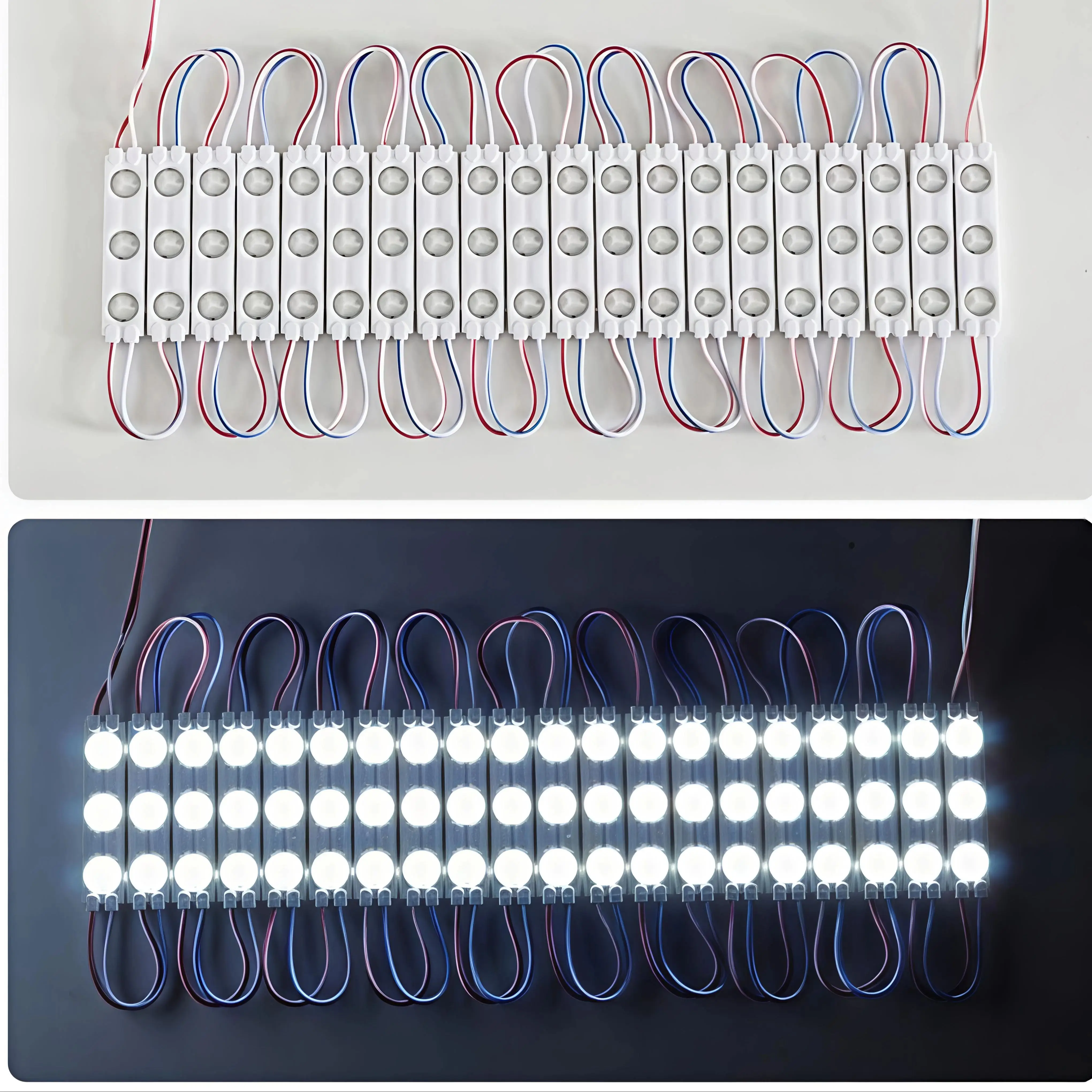 100pcs LED Module Light 2835 Indoor Outdoor Injection Waterproof Sign Backlight DC12V Shop Advertising Letter Signboard Lamp
100pcs LED Module Light 2835 Indoor Outdoor Injection Waterproof Sign Backlight DC12V Shop Advertising Letter Signboard Lamp