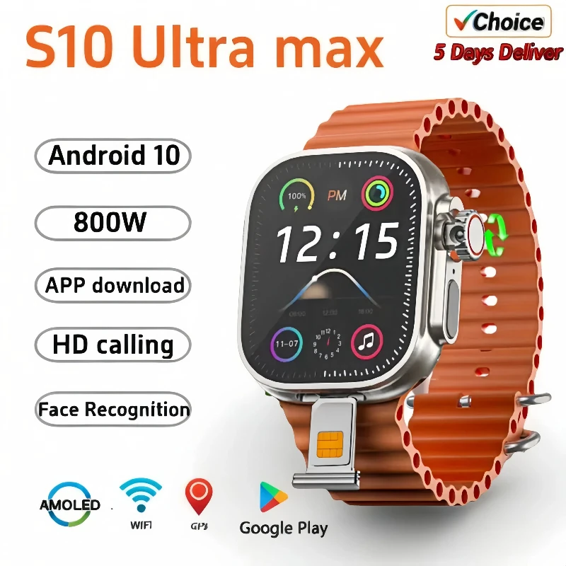 DW99 UltraMax Smartwatch 4G Android 10.0 2,2-дюймовая поворотная камера Amoled Видеозвонок GPS WIFI Приложение Загрузка S10 Ultra Smart Watch Men
DW99 UltraMax Smartwatch 4G Android 10.0 2,2-дюймовая поворотная камера Amoled Видеозвонок GPS WIFI Приложение Загрузка S10 Ultra Smart Watch Men