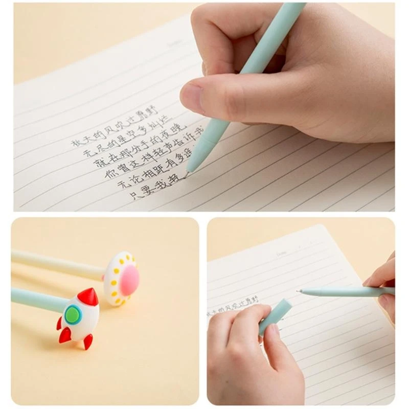 HX6A 2pcs Cartoon Spacecraft Gel Pen Refillable Smooth Writing Gel Pen 0.5mm for Gift
HX6A 2pcs Cartoon Spacecraft Gel Pen Refillable Smooth Writing Gel Pen 0.5mm for Gift