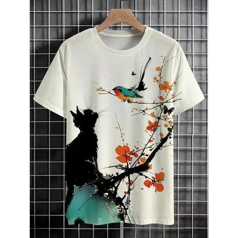 Men's Japanese UkiyoE Printed T-Shirts Short Sleeve CleanFit PU Leather T-Shirt Non-Fading Nine-Arm Sleeve Style
Men's Japanese UkiyoE Printed T-Shirts Short Sleeve CleanFit PU Leather T-Shirt Non-Fading Nine-Arm Sleeve Style