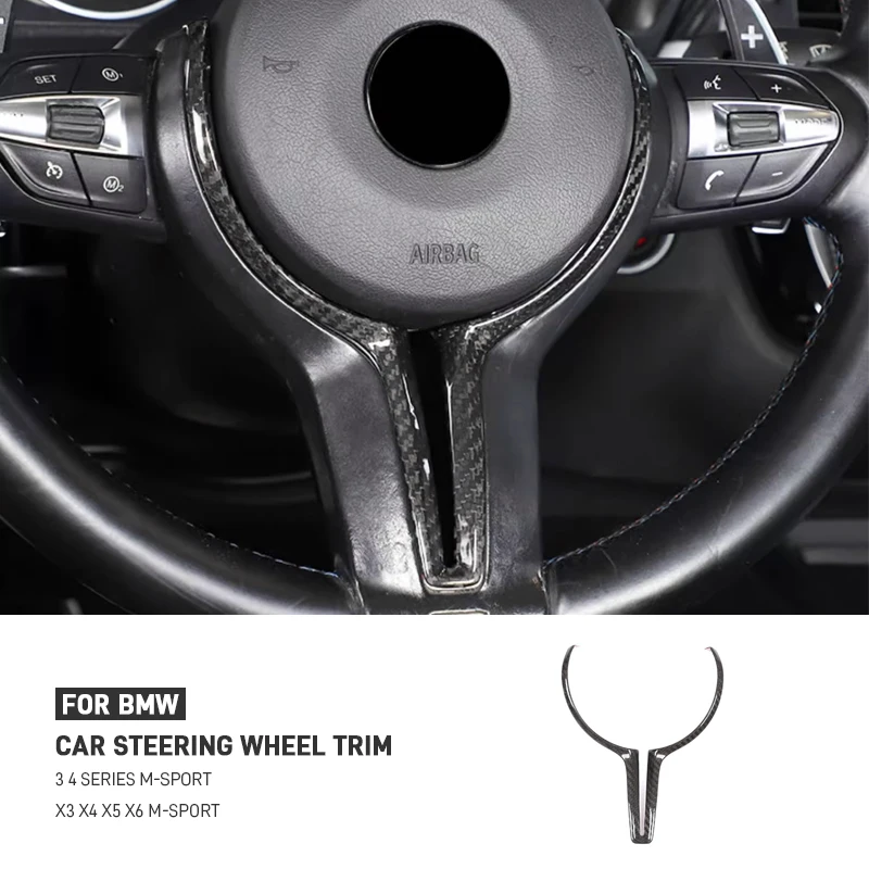 Real Carbon Fiber Car Steering Wheel Frame Cover Trim For BMW F87 M2 F80 M3 F82 F83 M4 F10 M5 F12 F13 F06 M6 F15 X5 F16 M-Sport
Real Carbon Fiber Car Steering Wheel Frame Cover Trim For BMW F87 M2 F80 M3 F82 F83 M4 F10 M5 F12 F13 F06 M6 F15 X5 F16 M-Sport