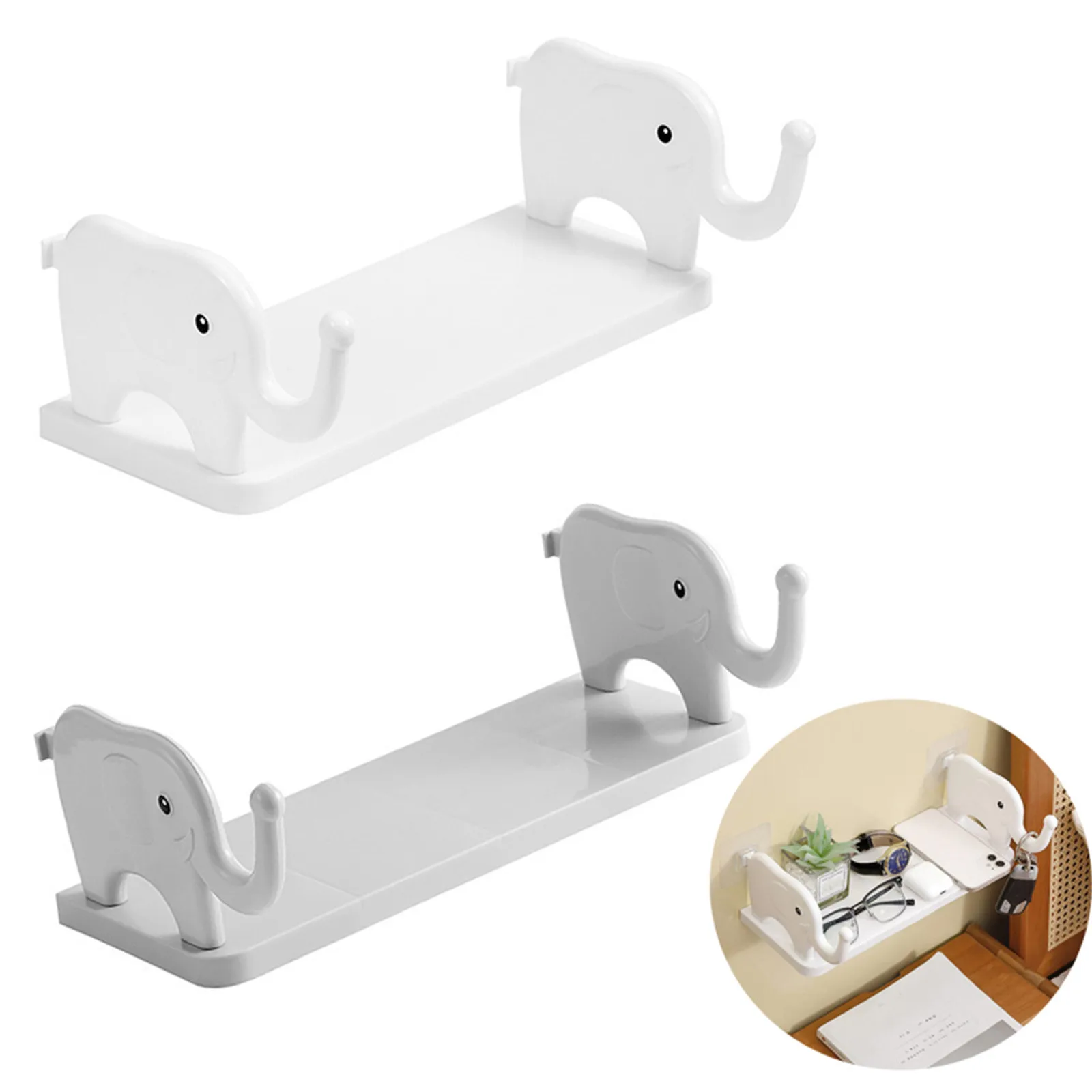 Multifunctional Elephant Shaped Storage Rack Kitchen Rack Household No-Punching Detachable Storage Rack Organiseurs De Rangement
Multifunctional Elephant Shaped Storage Rack Kitchen Rack Household No-Punching Detachable Storage Rack Organiseurs De Rangement