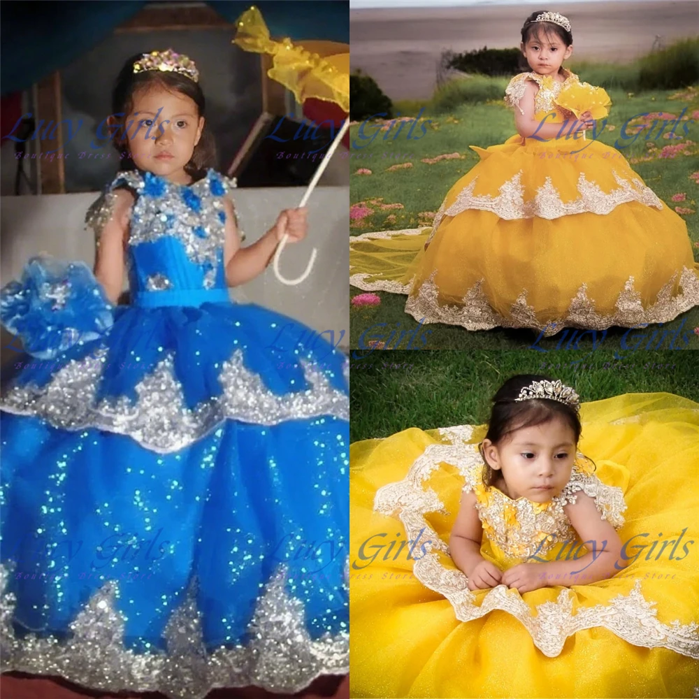 Luxury Blue Flower Girl Dress Quality Tulle Fluffy With Lace Applique For Wedding Ball Gown Kids Birthday Party Evening Gowns
Luxury Blue Flower Girl Dress Quality Tulle Fluffy With Lace Applique For Wedding Ball Gown Kids Birthday Party Evening Gowns