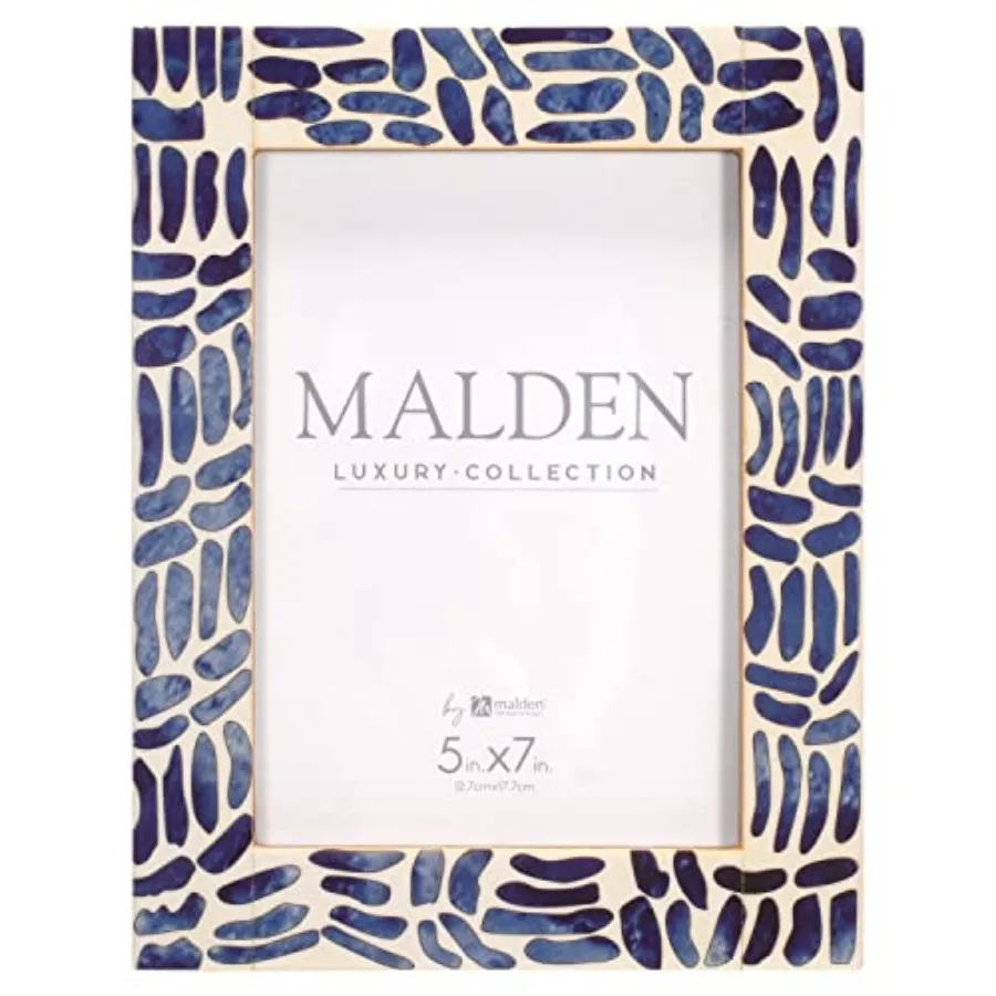 International Designs 5x7 Indigo Picture Frame Blue Wood MDF 2452-57
International Designs 5x7 Indigo Picture Frame Blue Wood MDF 2452-57