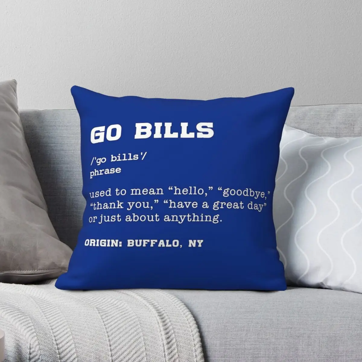 Go Bills Definition Square Pillowcase Polyester Linen Velvet Printed Zip Decorative Pillow Case Home Cushion Cover 45x45
Go Bills Definition Square Pillowcase Polyester Linen Velvet Printed Zip Decorative Pillow Case Home Cushion Cover 45x45