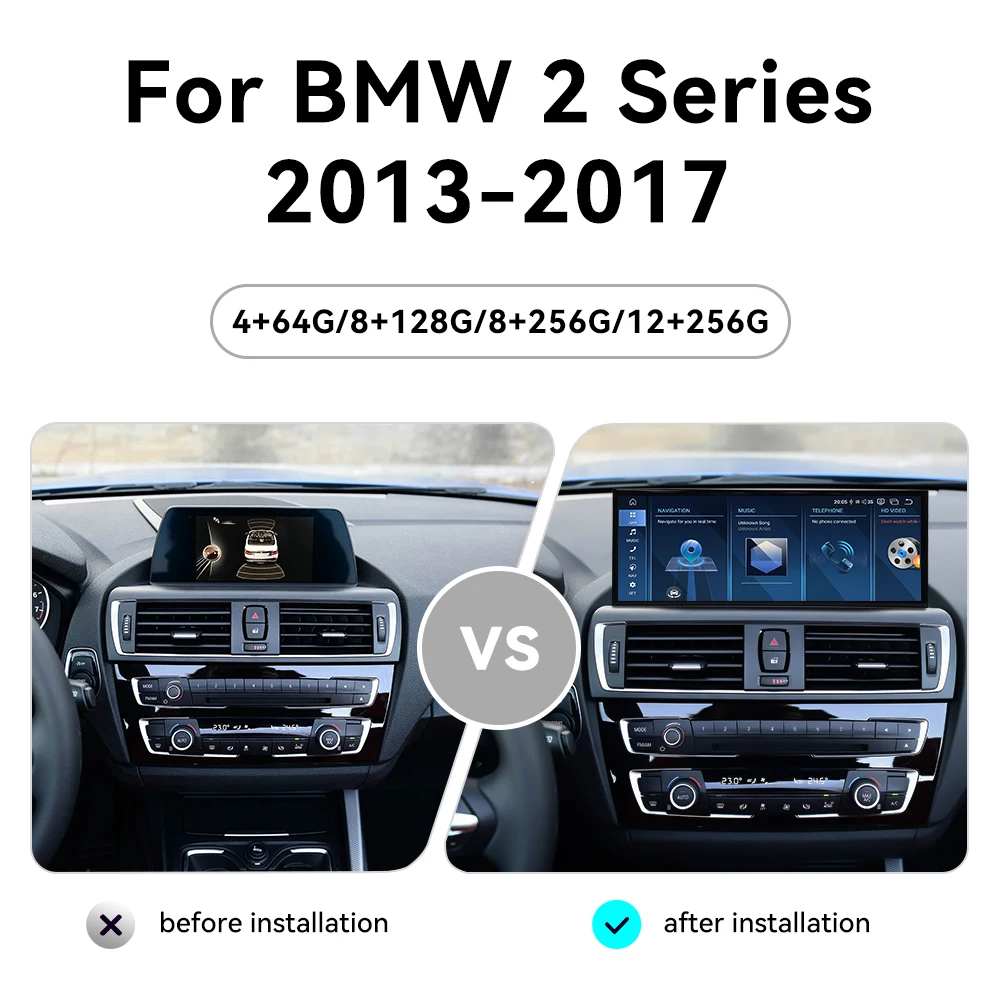 15.8-дюймовый автомобильный радиоприемник с Android 13 и CarPlay для BMW 2 серии F22 F23 2013-2017, NBT EVO, сенсорный экран, мультимедийный проигрыватель, GPS-навигация, Bluetooth
15.8-дюймовый автомобильный радиоприемник с Android 13 и CarPlay для BMW 2 серии F22 F23 2013-2017, NBT EVO, сенсорный экран, мультимедийный проигрыватель, GPS-навигация, Bluetooth