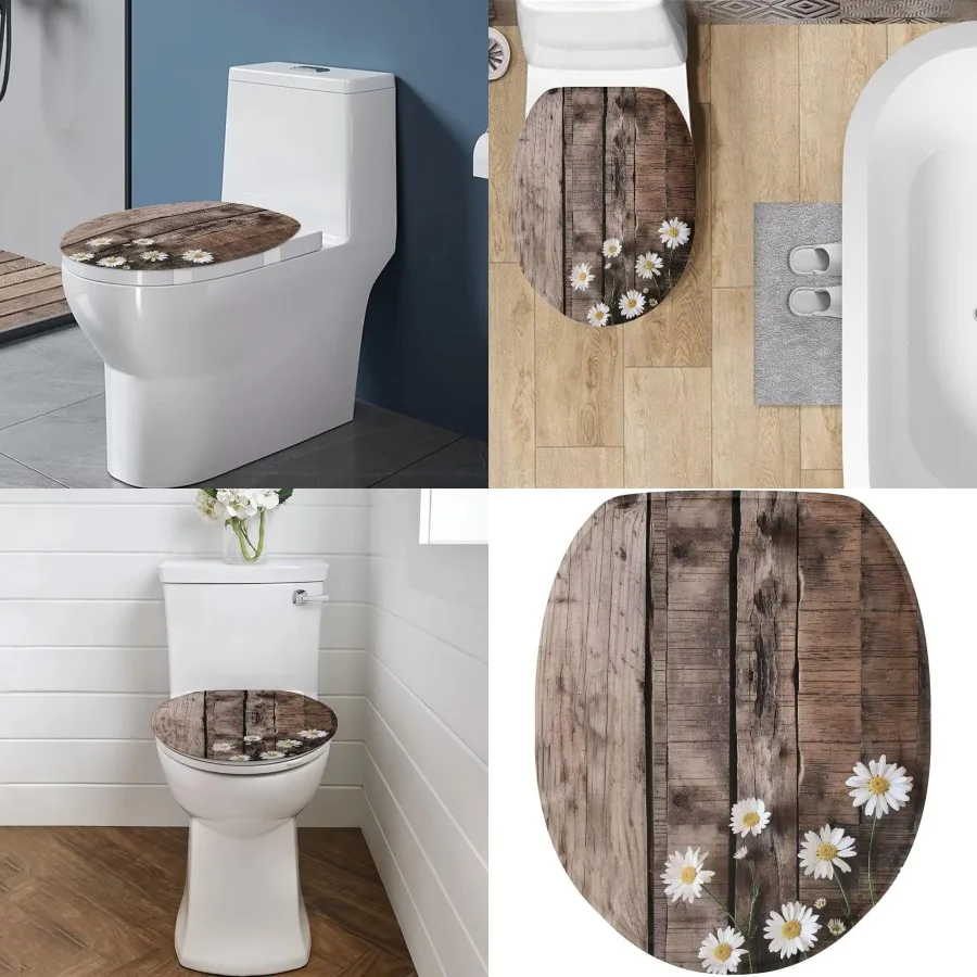 Чехлы на сиденья унитаза с деревянным принтом для украшения ванной комнаты: декоративные круглые удлиненные чехлы на унитаз с эластичным дном, моющиеся
Чехлы на сиденья унитаза с деревянным принтом для украшения ванной комнаты: декоративные круглые удлиненные чехлы на унитаз с эластичным дном, моющиеся