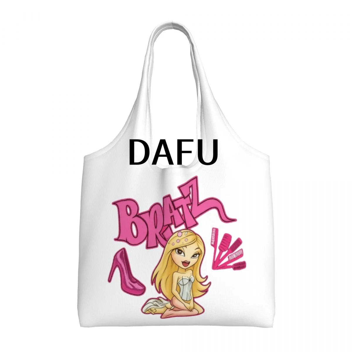 Bratz Fashion Vibes Large Capacity Canvas Tote Bag Single Shoulder Work Commute Bag For Women Eco-Friendly Shopping Bag
Bratz Fashion Vibes Large Capacity Canvas Tote Bag Single Shoulder Work Commute Bag For Women Eco-Friendly Shopping Bag