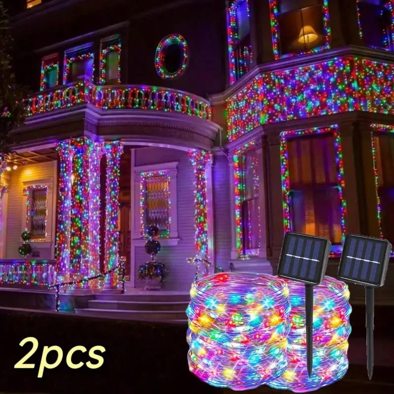 1/2PCS Solar Copper Wire String Fairy Light with 8 Lighting Modes Waterproof Suitable for Family Gatherings Outdoor Gardens
1/2PCS Solar Copper Wire String Fairy Light with 8 Lighting Modes Waterproof Suitable for Family Gatherings Outdoor Gardens