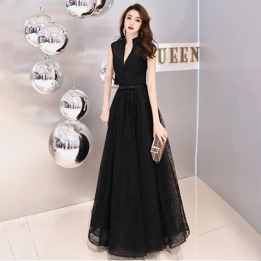 Black Evening dress for women fashionable banquet style long Host dress slimming dress Maxi dress Formal dress women elegant
Black Evening dress for women fashionable banquet style long Host dress slimming dress Maxi dress Formal dress women elegant