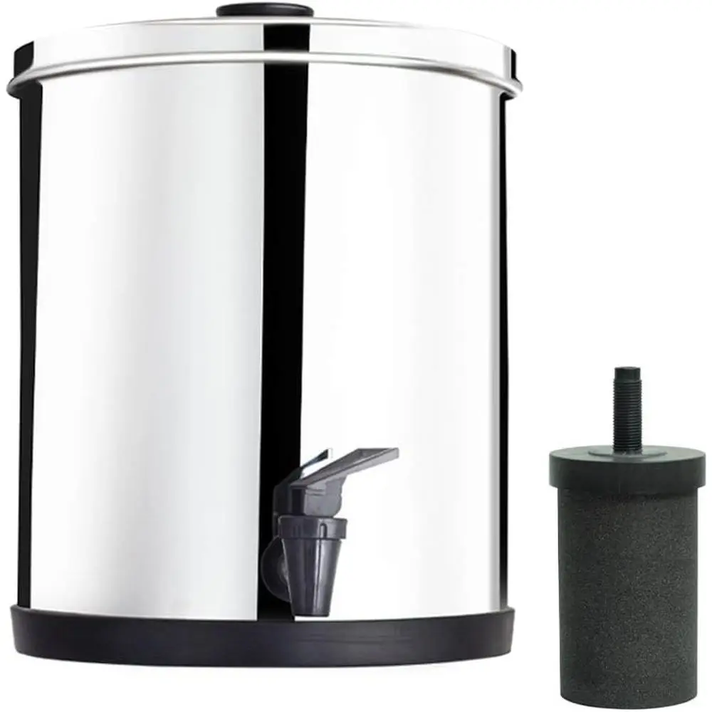 Extra Large Stainless Steel Water Filter Dispenser, High-Capacity Filtration, Lasts 250 Gallons or 6 Months, Compact Design
Extra Large Stainless Steel Water Filter Dispenser, High-Capacity Filtration, Lasts 250 Gallons or 6 Months, Compact Design