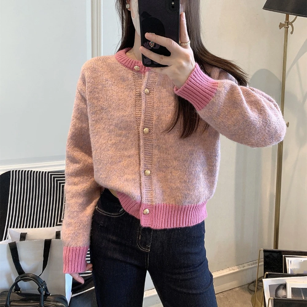 Fashion Y2K Long Sleeve Cardigans Round Neck Loose Knitwear Coats Pullover Single Breasted Crochet Crop Sweater Women
Fashion Y2K Long Sleeve Cardigans Round Neck Loose Knitwear Coats Pullover Single Breasted Crochet Crop Sweater Women