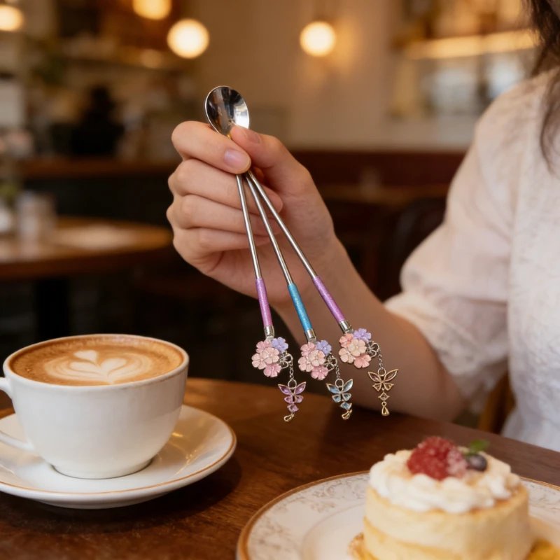 Exquisite Stainless Steel Flower-patterned Coffee Spoon, Cute Yogurt Pudding Ice Cream , Afternoon Tea Dessert Spoons
Exquisite Stainless Steel Flower-patterned Coffee Spoon, Cute Yogurt Pudding Ice Cream , Afternoon Tea Dessert Spoons