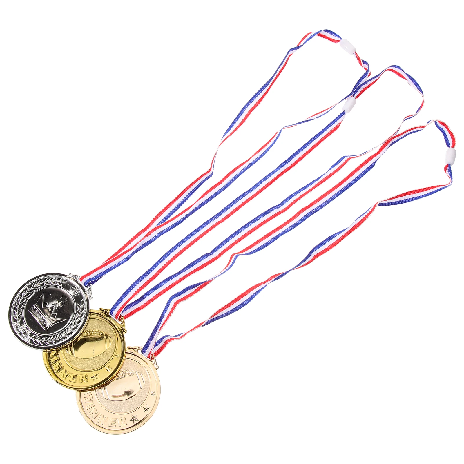 3pcs Plastic Award Medals for Rugby Competition Baseball Wrestling Sports Trophy Decorative Reward Souvenir
3pcs Plastic Award Medals for Rugby Competition Baseball Wrestling Sports Trophy Decorative Reward Souvenir