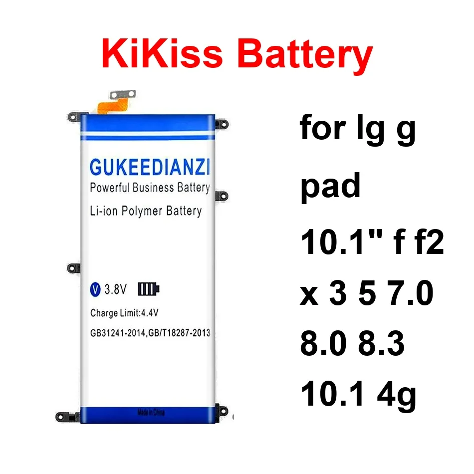 Аккумулятор для планшета премиум-класса BL-T17 BL-T31 BL-T12 3850-12000 мАч для LG G Pad 10.1" F F2 X 3 5 7.0 8.0 8.3 10.1 4G
Аккумулятор для планшета премиум-класса BL-T17 BL-T31 BL-T12 3850-12000 мАч для LG G Pad 10.1" F F2 X 3 5 7.0 8.0 8.3 10.1 4G