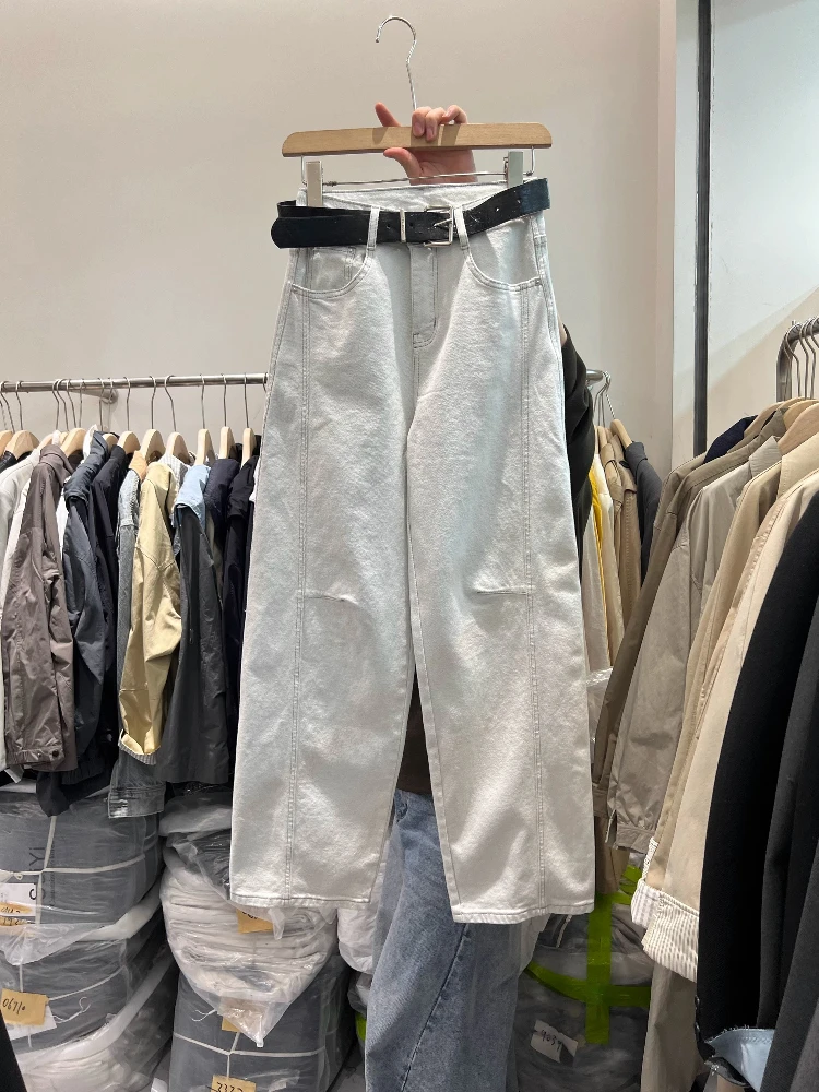 High Waist Wide Leg Jeans Women's Fashion Design Color Block Stitching Slimming Knife Jeans Casual Spring Denim Pants
High Waist Wide Leg Jeans Women's Fashion Design Color Block Stitching Slimming Knife Jeans Casual Spring Denim Pants