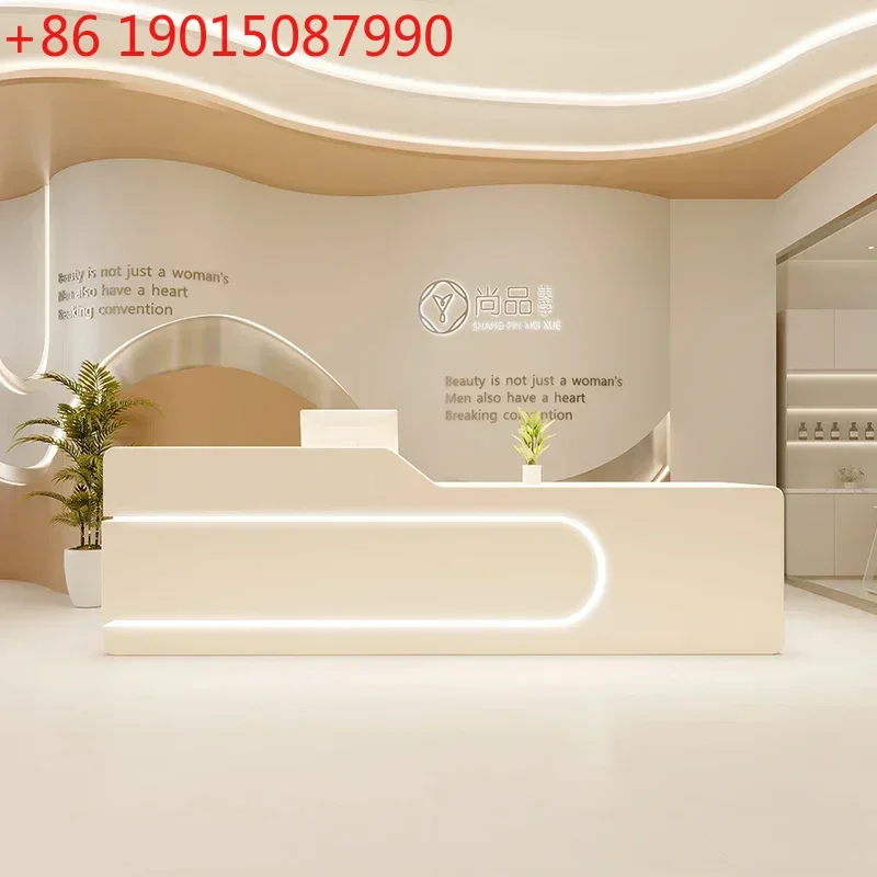 Modern Reception Counter Desk Luxury Aesthetic Grocery Store Beauty Center Spa Furniture Office Table Long Barber Shop
Modern Reception Counter Desk Luxury Aesthetic Grocery Store Beauty Center Spa Furniture Office Table Long Barber Shop