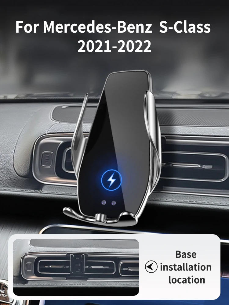 Car Phone Holder For Mercedes-Benz S-Class 2021-2022 Block -type base wireless bares rack accessories
Car Phone Holder For Mercedes-Benz S-Class 2021-2022 Block -type base wireless bares rack accessories