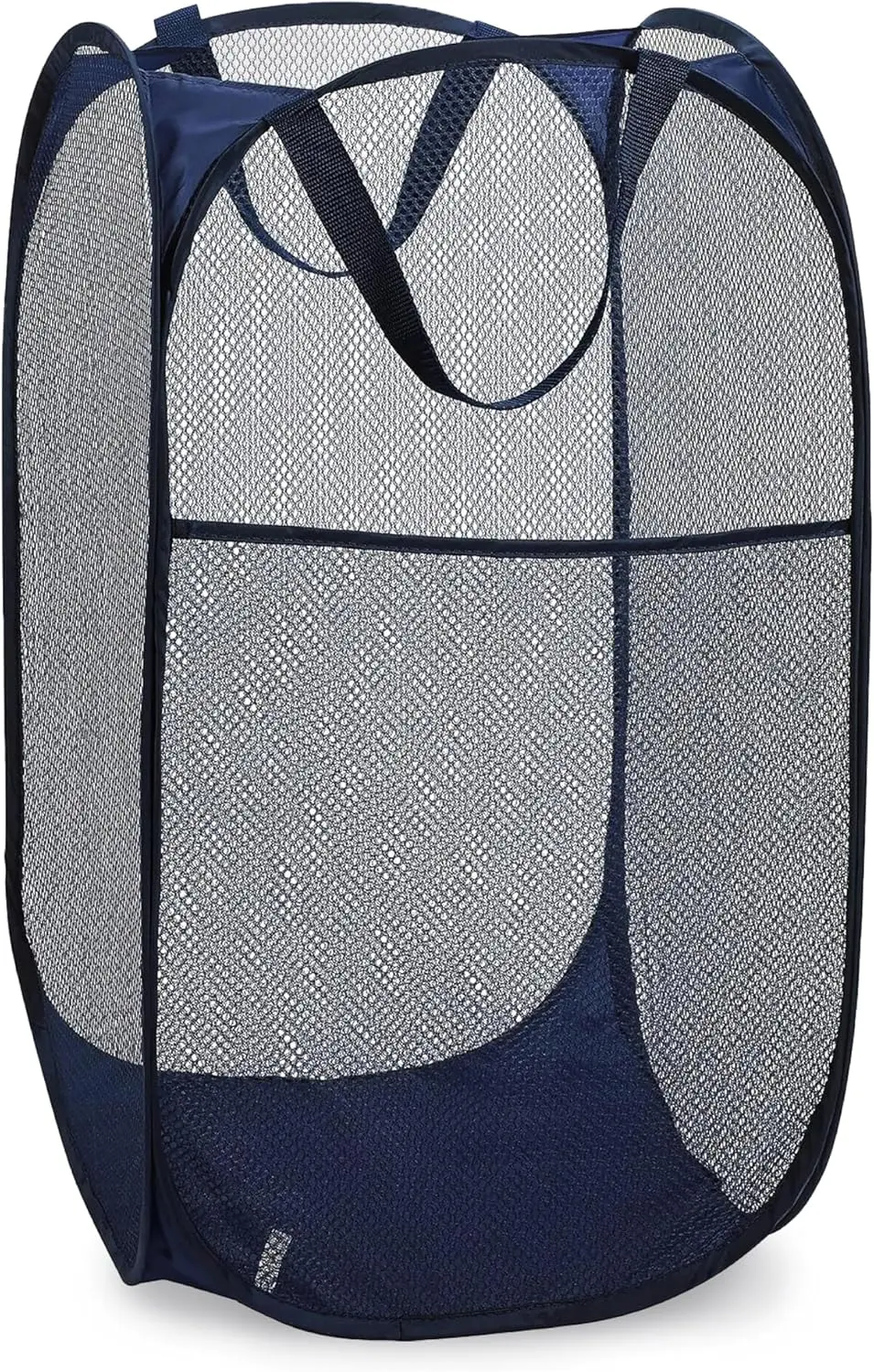 Collapsible Mesh Laundry Hamper, 14x14x24 inches, Navy Blue, Portable & Space-Saving
Collapsible Mesh Laundry Hamper, 14x14x24 inches, Navy Blue, Portable & Space-Saving