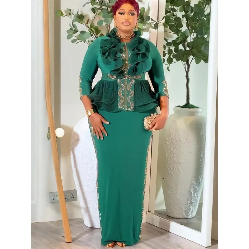 Элегантные африканские платья для женщин больших размеров, вечерние длинные платья с рюшами, дашики, анкара, турецкие наряды, африканская одежда
Элегантные африканские платья для женщин больших размеров, вечерние длинные платья с рюшами, дашики, анкара, турецкие наряды, африканская одежда