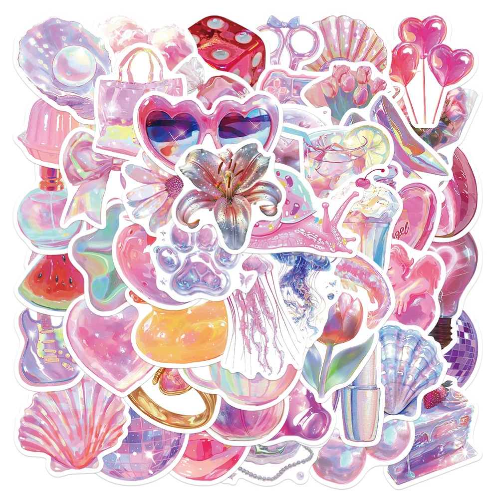 50-100PCS Pastel Laser Holographic Sticker, Aesthetic Cute Waterproof Decals, for Journaling, Scrapbooking Notebook DIY Decor
50-100PCS Pastel Laser Holographic Sticker, Aesthetic Cute Waterproof Decals, for Journaling, Scrapbooking Notebook DIY Decor