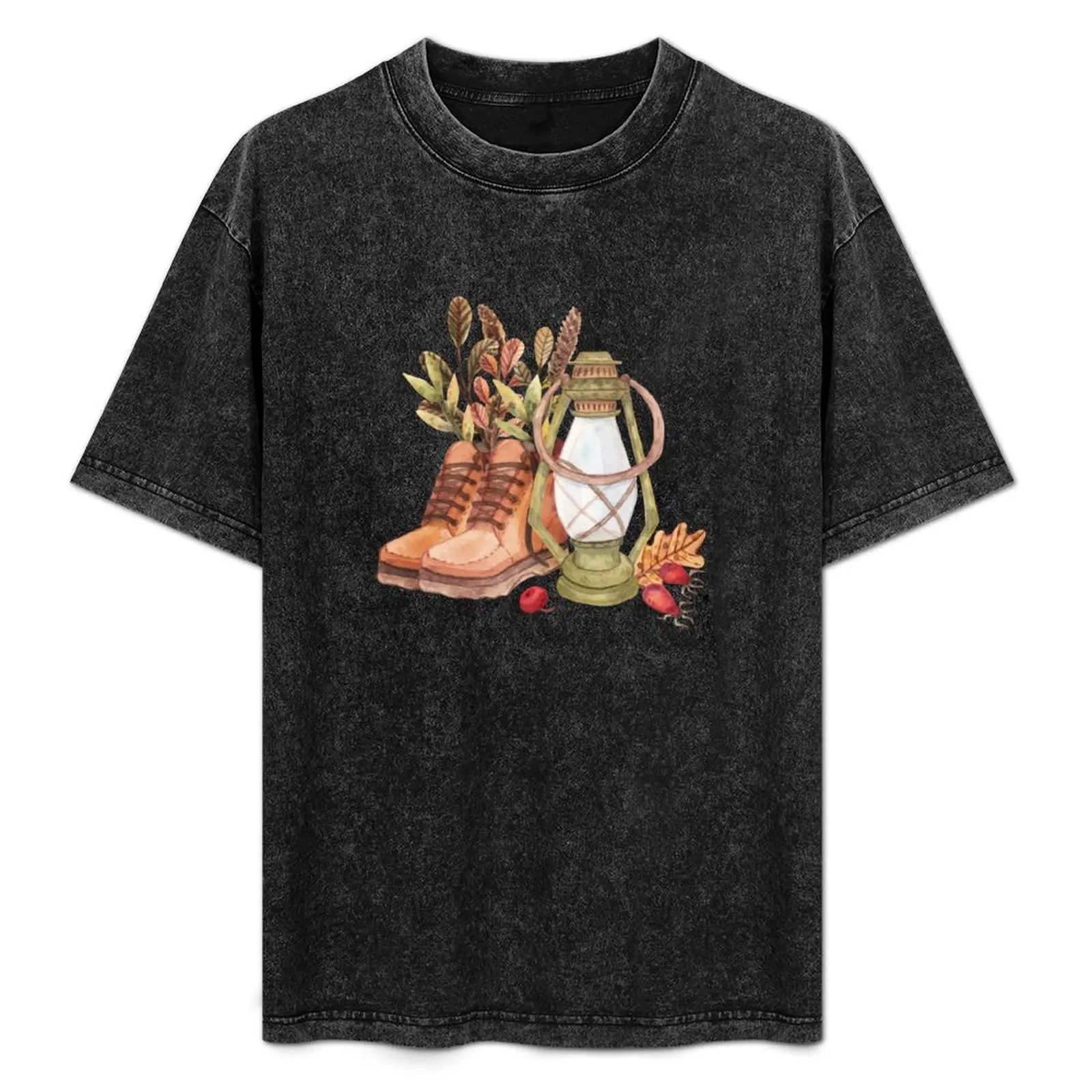 Autumn Mood. Hand-drawn atmospheric print. T-Shirt Work Utility Short Sleeve Shirt
Autumn Mood. Hand-drawn atmospheric print. T-Shirt Work Utility Short Sleeve Shirt