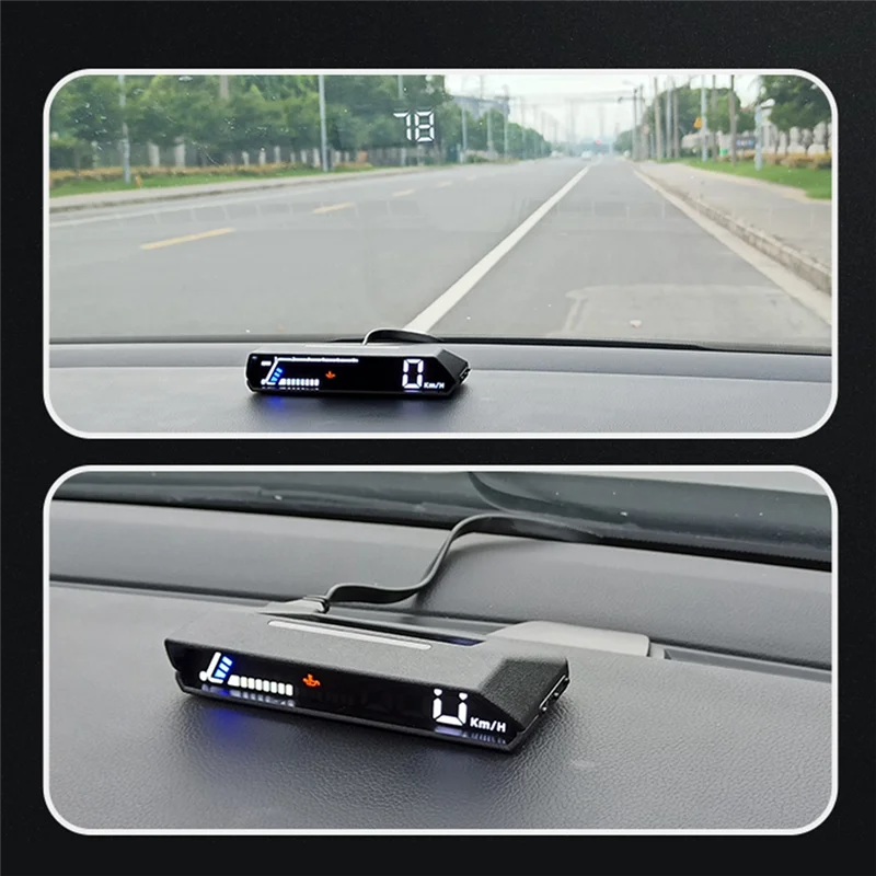 1 Piece S100 Dual Display HUD Head-Up Display Black Plastic Vehicle Instrument Transmission Oil Temperature Monitoring
1 Piece S100 Dual Display HUD Head-Up Display Black Plastic Vehicle Instrument Transmission Oil Temperature Monitoring