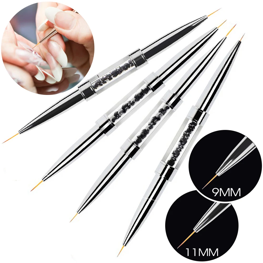 Nail Thin Brush Double Head Crystal Handle Nails Powder Pen Drawing Liner Manicure Brushes Painting Gel Polish Nail Art Tools
Nail Thin Brush Double Head Crystal Handle Nails Powder Pen Drawing Liner Manicure Brushes Painting Gel Polish Nail Art Tools