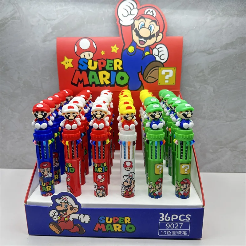 6/36pcs For Marios Bros Ballpoint Pens Anime Multicolor Students Gel Pen 0.7mm School Stationery Writing Pen Office Supplies Gi
6/36pcs For Marios Bros Ballpoint Pens Anime Multicolor Students Gel Pen 0.7mm School Stationery Writing Pen Office Supplies Gi
