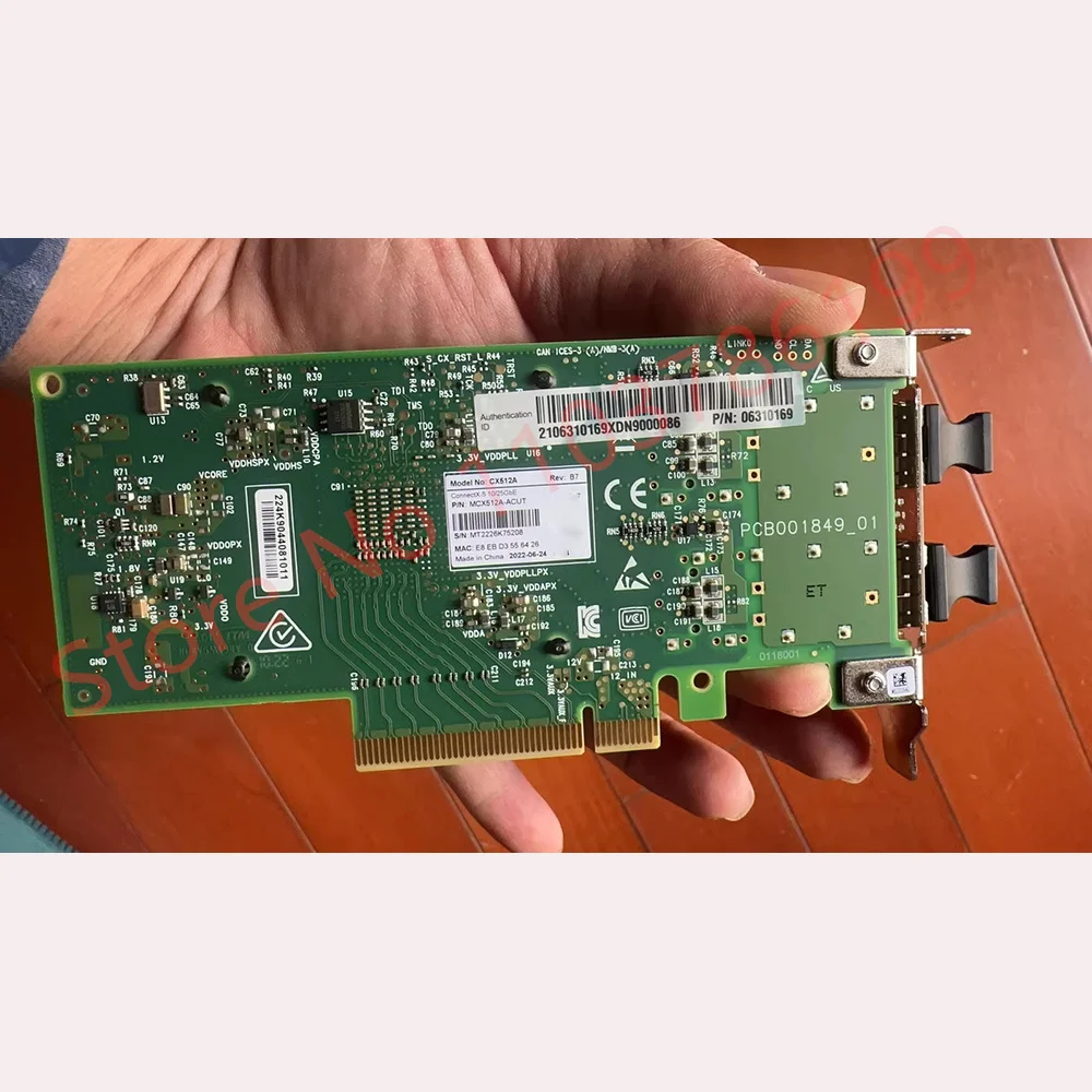 Высококачественная двухпортовая оптоволоконная сетевая карта MCX512A-ACUT, 25 гбит/с
Высококачественная двухпортовая оптоволоконная сетевая карта MCX512A-ACUT, 25 гбит/с