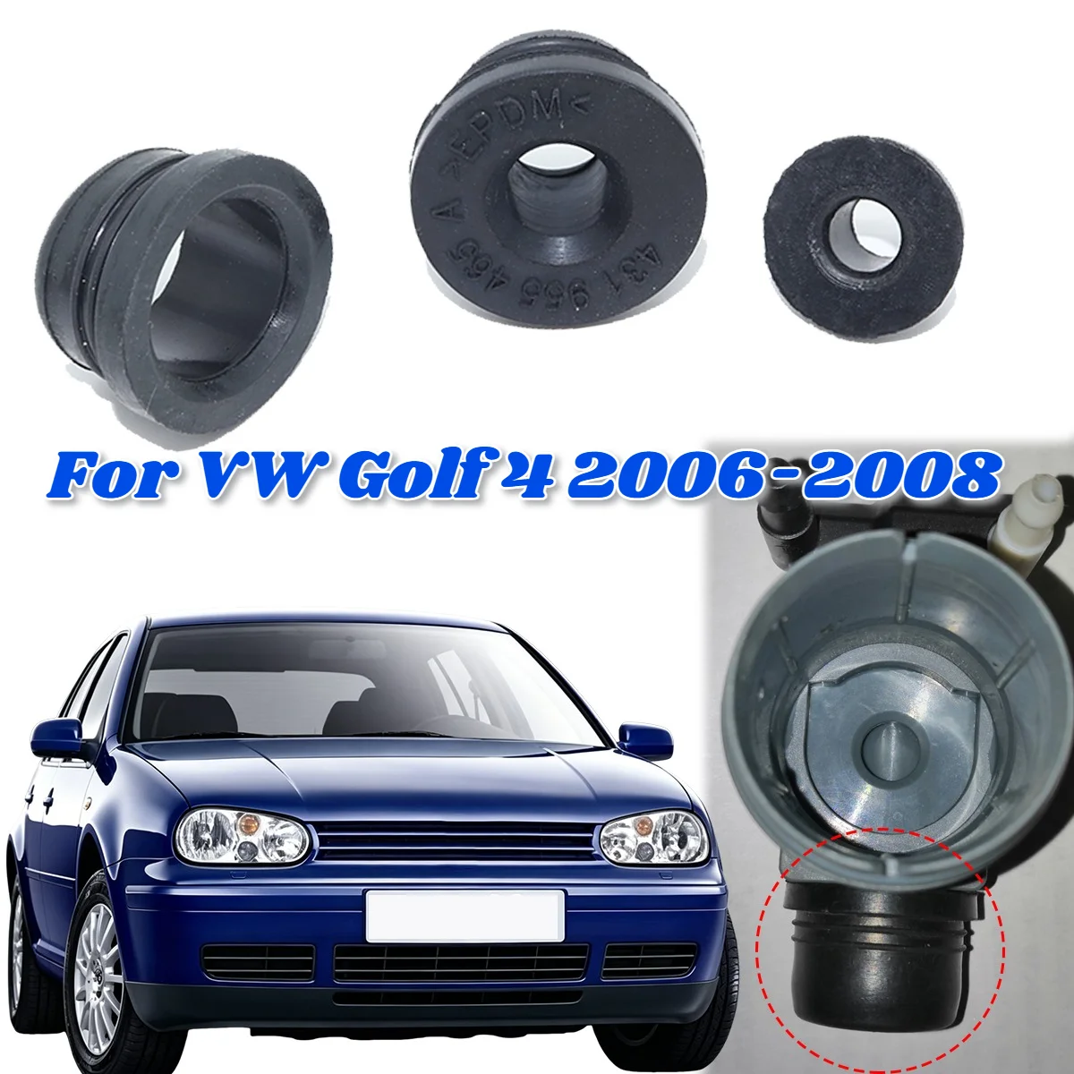 3pcs For VW Golf 4 2006 2007 2008 Washer Pump Grommets Windscreen Windshield Headlight Rubber Seal Gasket Reservoir Water Bottle
3pcs For VW Golf 4 2006 2007 2008 Washer Pump Grommets Windscreen Windshield Headlight Rubber Seal Gasket Reservoir Water Bottle