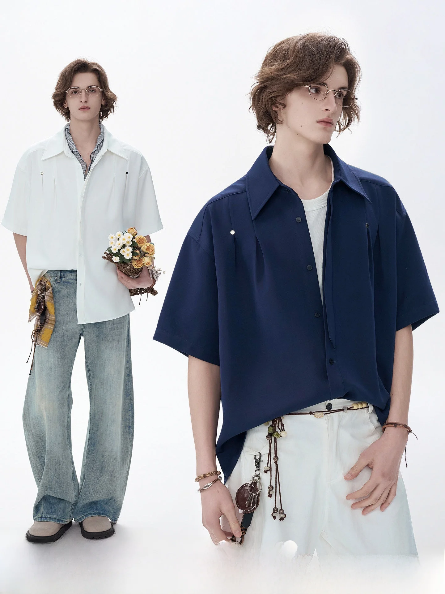 Casual American Style Men's Short Sleeve Shirt Anti-Wrinkle No-Iron Summer Commute White Shirt Breathable Skin-Friendly Polye...
Casual American Style Men's Short Sleeve Shirt Anti-Wrinkle No-Iron Summer Commute White Shirt Breathable Skin-Friendly Polye...