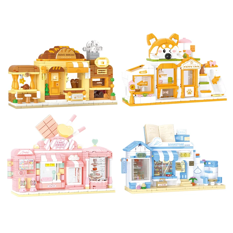 Weekit Shiba Inu Pet Coffee Shop Building Blocks City Streetscape DIY Creative Bakery Candy Shop Bookstore Puzzle Brick Toy Gift
Weekit Shiba Inu Pet Coffee Shop Building Blocks City Streetscape DIY Creative Bakery Candy Shop Bookstore Puzzle Brick Toy Gift