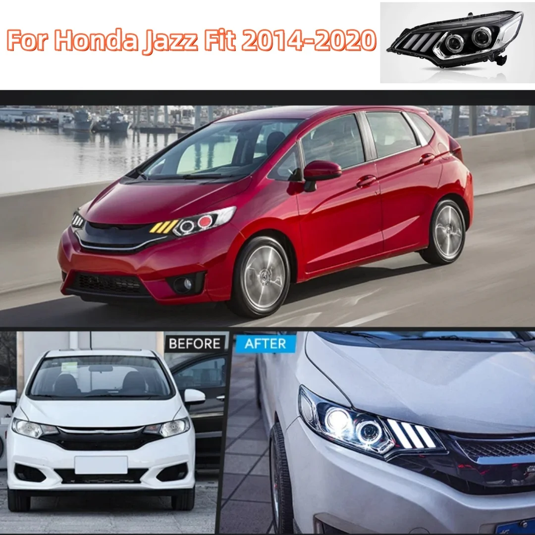 Wholesale Factory Manufacture LED Headlight For Honda FIT/JAZZ GK5 2014-2020 High Quality Front Lamp Assembly Mustang Style
Wholesale Factory Manufacture LED Headlight For Honda FIT/JAZZ GK5 2014-2020 High Quality Front Lamp Assembly Mustang Style
