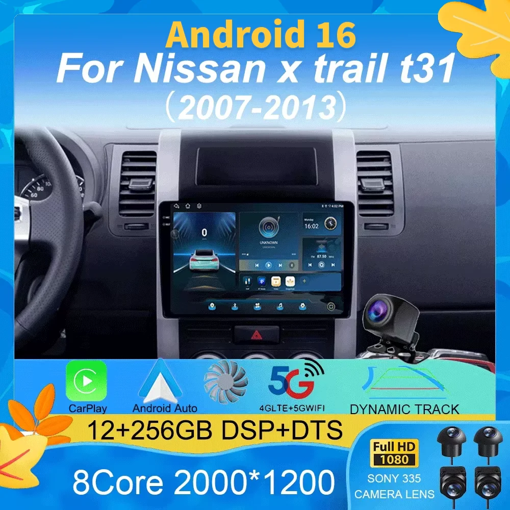 Android 16 Carplay Auto 2K Screen BT Multimedia Player Video Car Radio For Nissan x trail t31 2007 - 2013 2 din Autoradio Stereo
Android 16 Carplay Auto 2K Screen BT Multimedia Player Video Car Radio For Nissan x trail t31 2007 - 2013 2 din Autoradio Stereo