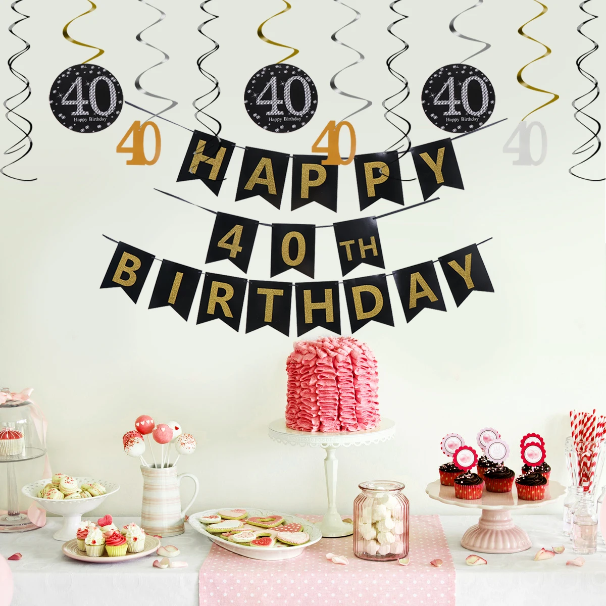 13pcs Birthday Hanging Swirls Decorations Gold Streamers Party Spiral Set Happy Banner Festive Home nament
13pcs Birthday Hanging Swirls Decorations Gold Streamers Party Spiral Set Happy Banner Festive Home nament