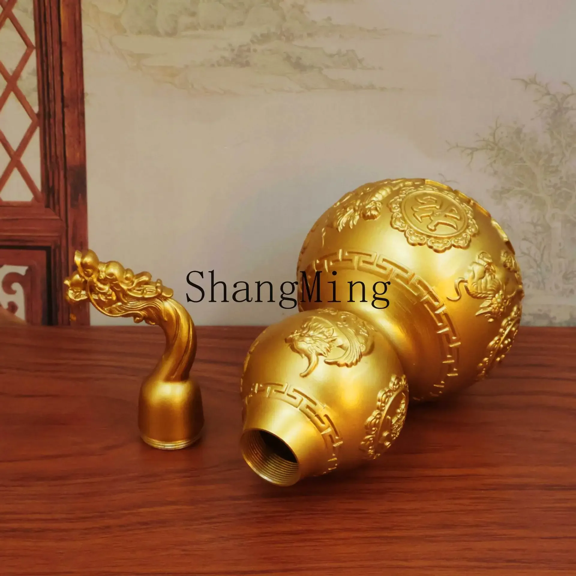 CL brass faucet Pixiu gourd open copper gourd copper ornament home living room entrance office decoration
CL brass faucet Pixiu gourd open copper gourd copper ornament home living room entrance office decoration