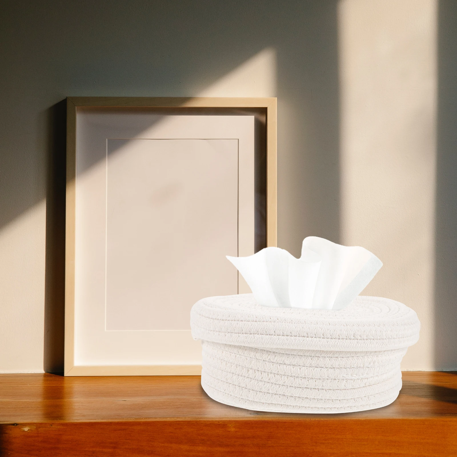 Nordic Style Cotton Rope Paper Towel Box Rectangular Home Living Room Table Napkin Holder White Color Dustproof Tissue Dispenser
Nordic Style Cotton Rope Paper Towel Box Rectangular Home Living Room Table Napkin Holder White Color Dustproof Tissue Dispenser